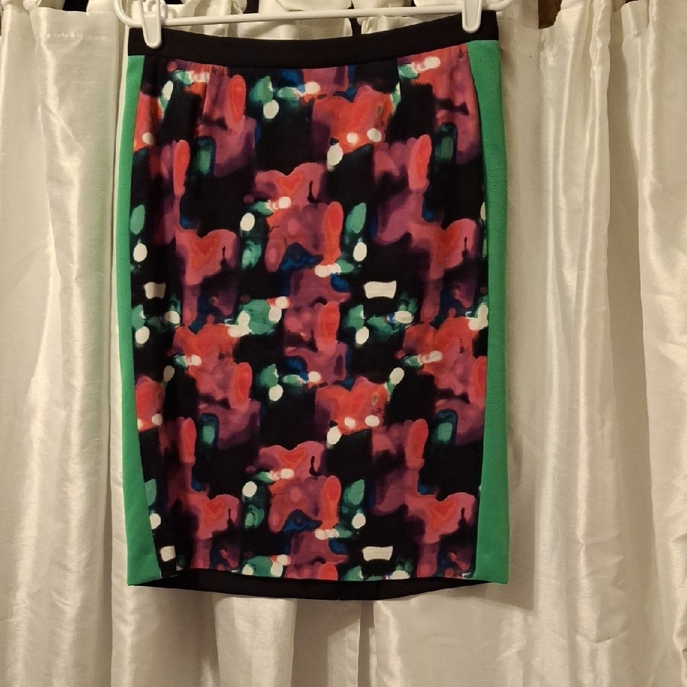 Isaac Mizrahi Multicolor Abstract Pencil Skirt 8